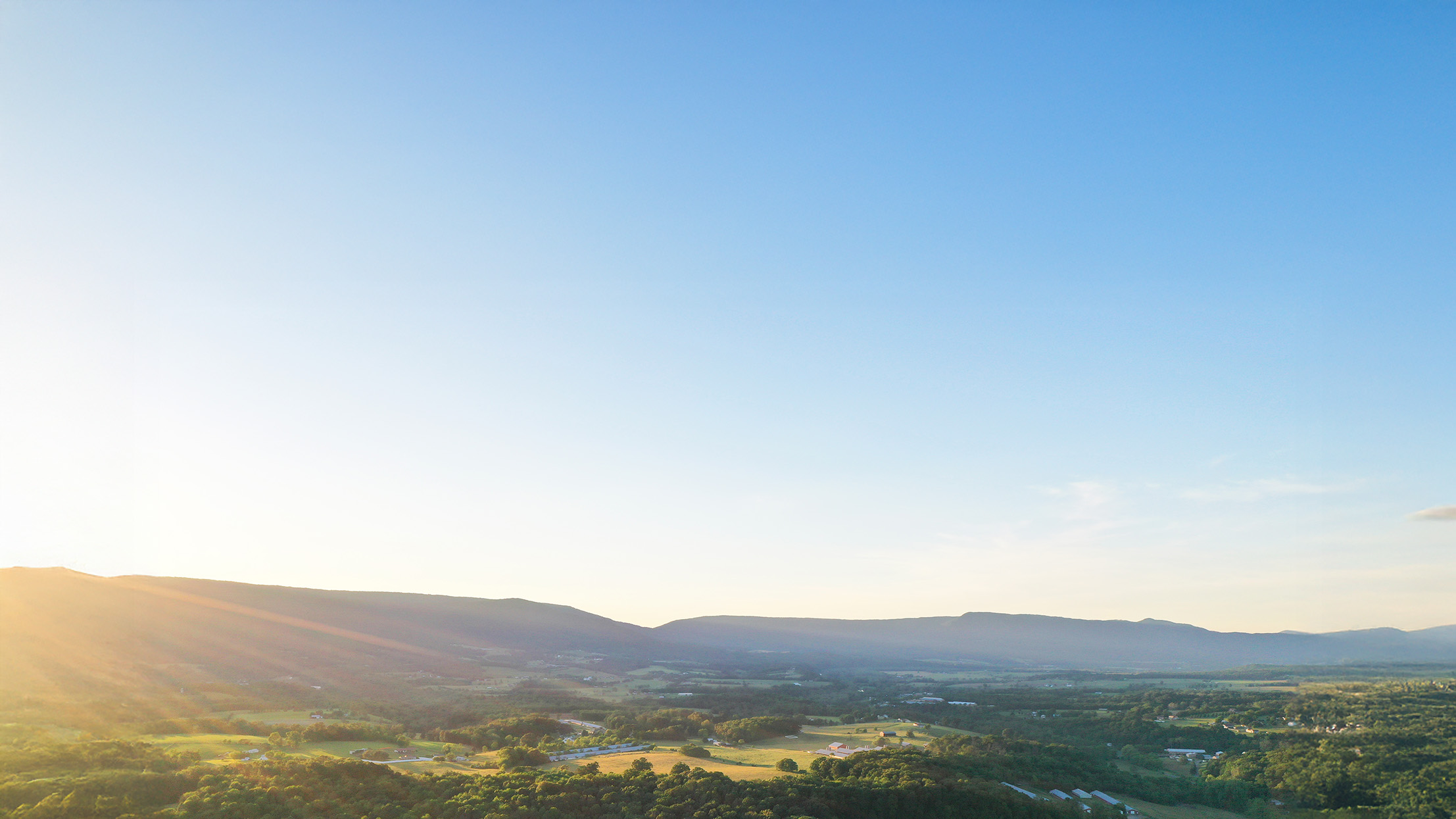 Aerial view of beautiful farmland